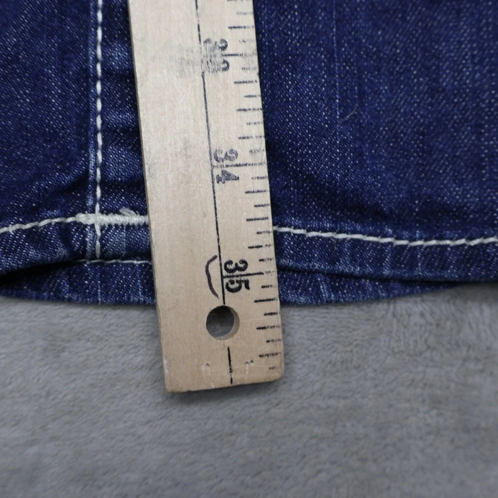 True Religion Jeans Womens 26x35 Dark Wash Low Rise Skinny USA Made Y2K VTG